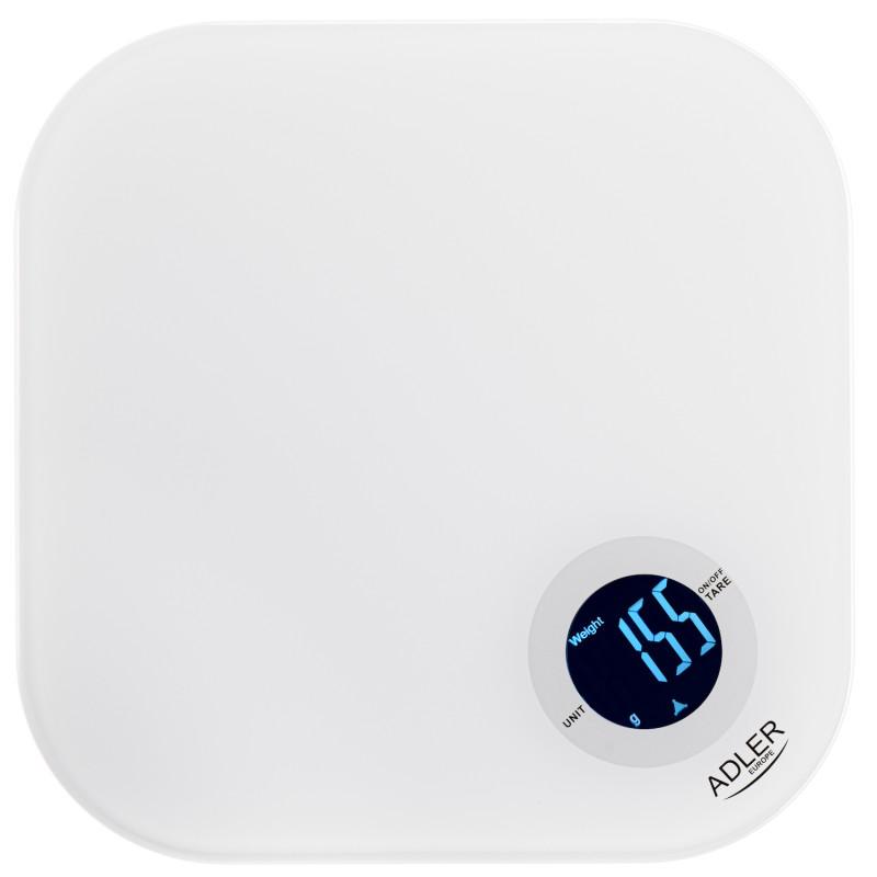 Кухненска везна Adler AD 3180, До 10 кг, Измерване на течности, ТАРА, LCD дисплей, 2 x AAA, Бял | JAR Computers Кухненска везна Adler AD 3180, До 10 кг, Измерване на течности, ТАРА, LCD дисплей, 2 x AAA, Бял