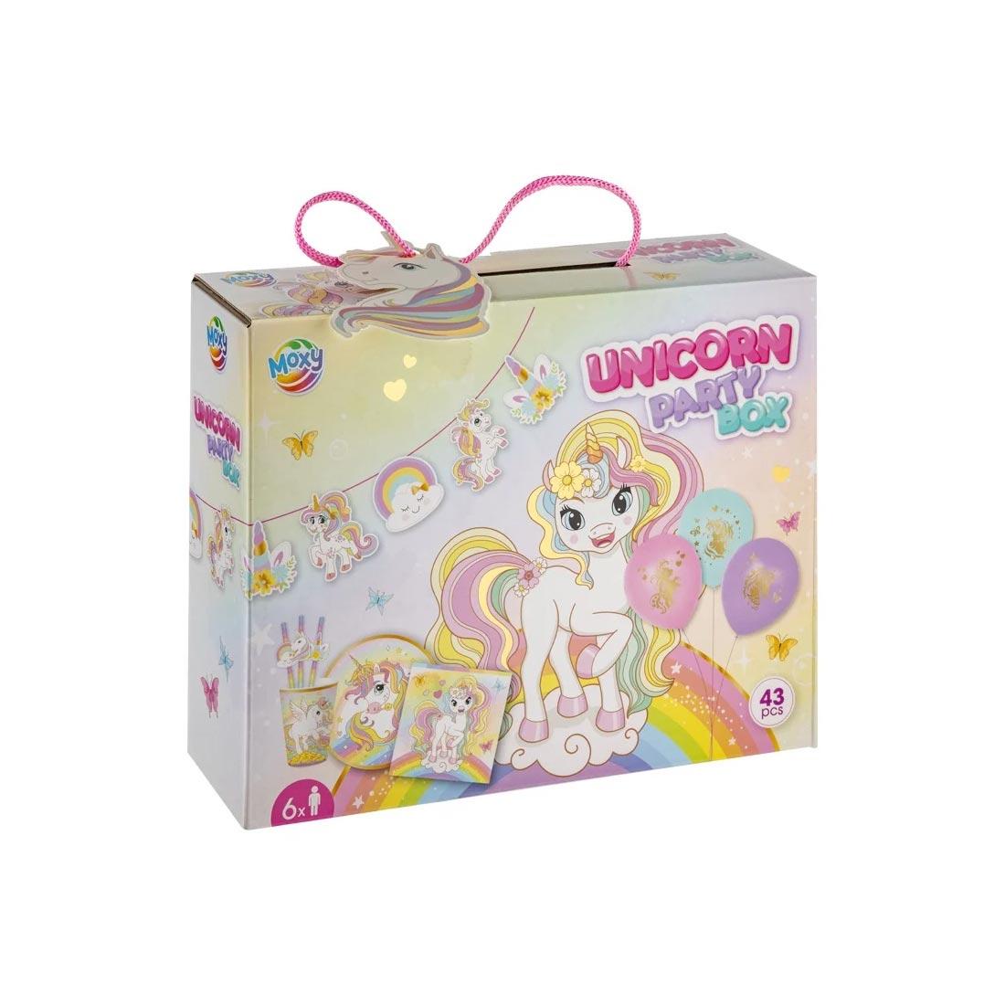 Moxy Кутия с парти аксесоари Еднорог, 43 части | JAR Computers Moxy Кутия с парти аксесоари Еднорог, 43 части