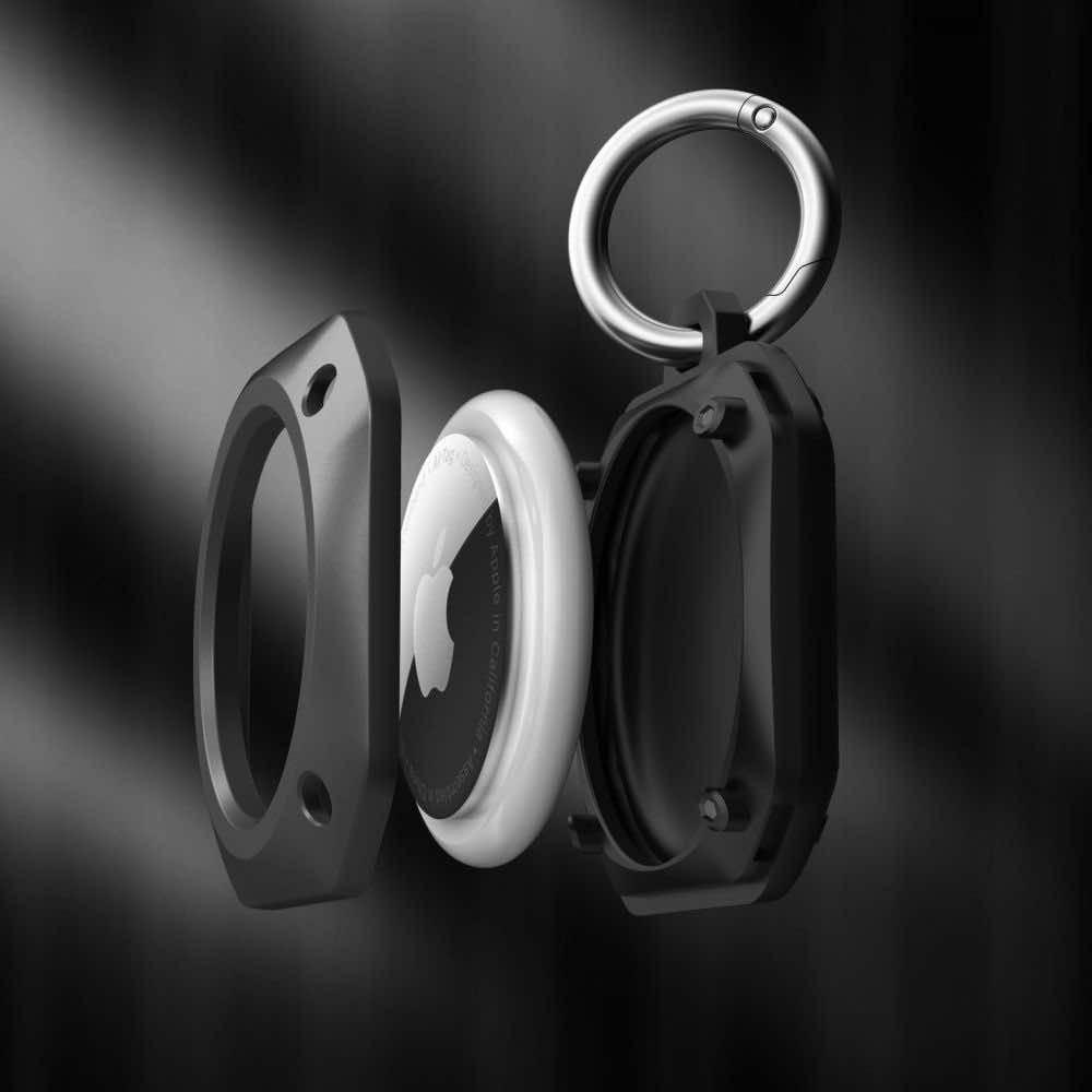 Надежден хибриден ключодържател за Apple AirTag - Tech-Protect Rough Pro Holder with Key Ring (черен) | JAR Computers Надежден хибриден ключодържател за Apple AirTag - Tech-Protect Rough Pro Holder with Key Ring (черен)