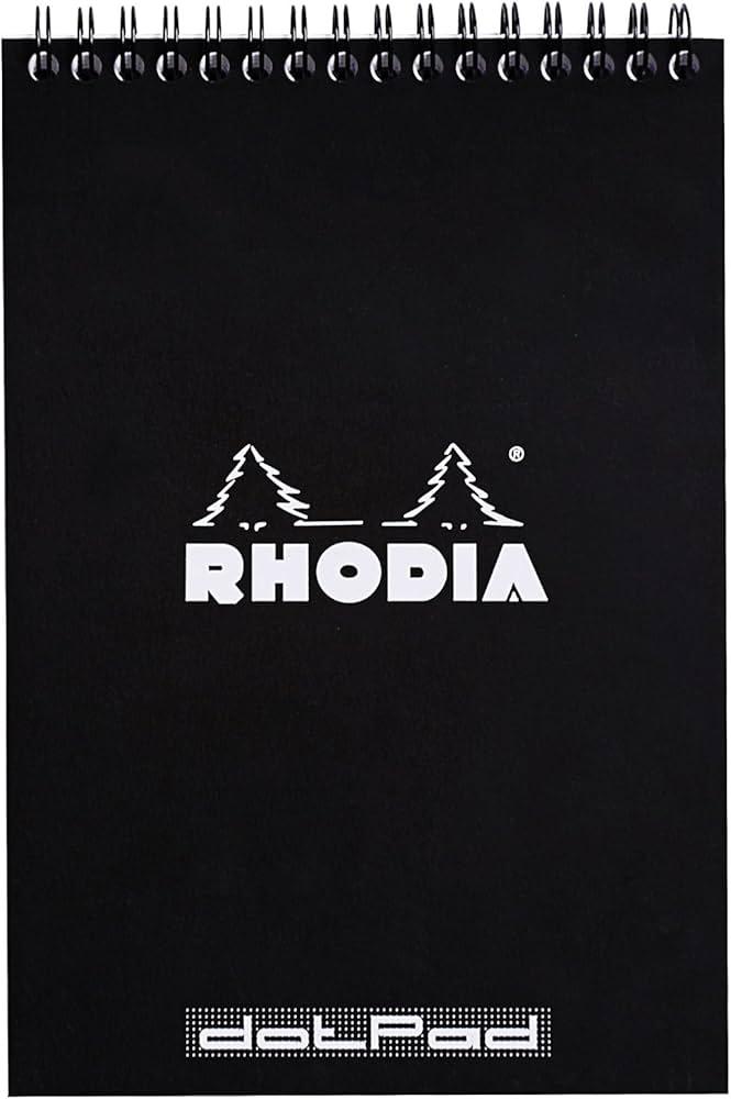 Пад със спиралаRHODIA Black 165039C, А5, 80 л., офсет с точки 80 г, микроперфорация | JAR Computers Пад със спиралаRHODIA Black 165039C, А5, 80 л., офсет с точки 80 г, микроперфорация