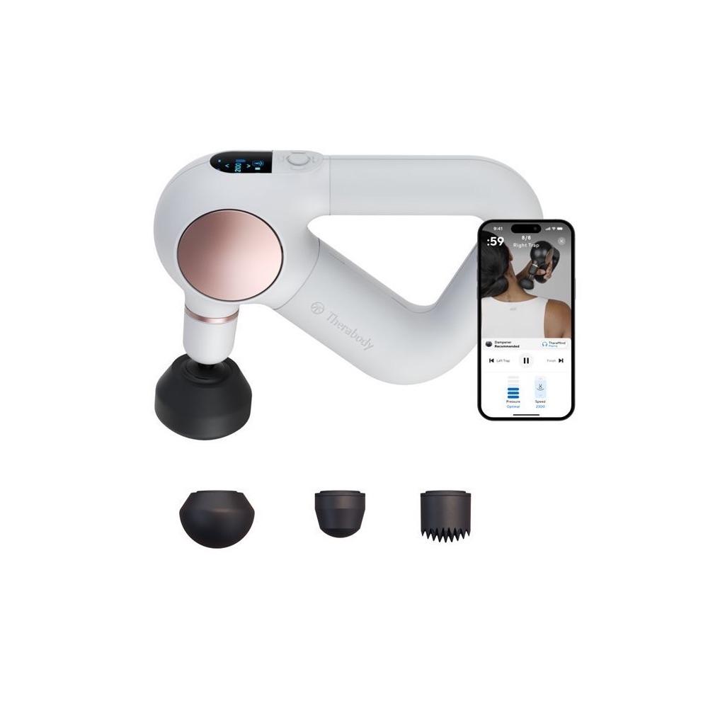 Професионален безжичен електрически масажор за цялото тяло - Therabody Theragun Sense Massage Gun (бял) | JAR Computers Професионален безжичен електрически масажор за цялото тяло - Therabody Theragun Sense Massage Gun (бял)