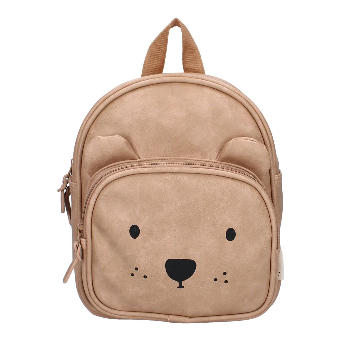 Раница за детска градина KIDZROOM Beary Excited, пясъчно кафява, 2 отделения | JAR Computers Раница за детска градина KIDZROOM Beary Excited, пясъчно кафява, 2 отделения