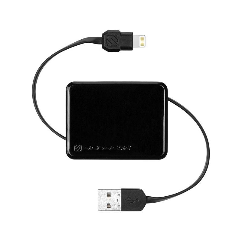 Разтягащ се Lightning кабел в кутийка 90 см. за iPhone, iPad, iPod с Lightning - Scosche BoltBox Retractable Lightning Charge & Sync Cable (черен) | JAR Computers Разтягащ се Lightning кабел в кутийка 90 см. за iPhone, iPad, iPod с Lightning - Scosche BoltBox Retractable Lightning Charge & Sync Cable (черен)