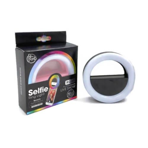 Selfie Ring Light RG-01 - LED селфи ринг за смартфони (черен) | JAR Computers Selfie Ring Light RG-01 - LED селфи ринг за смартфони (черен)