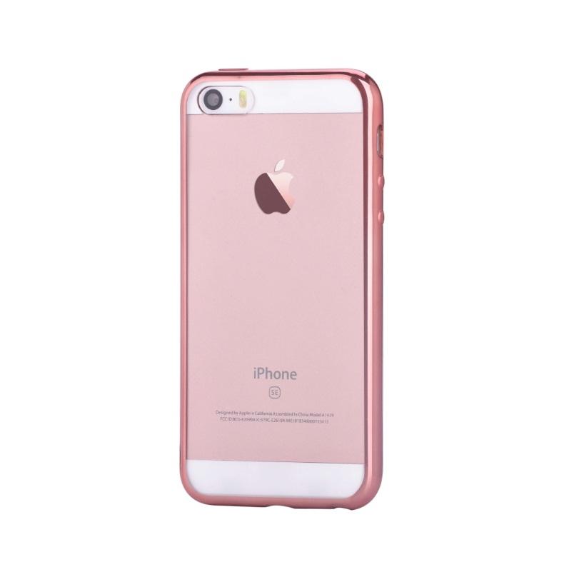 Силиконов (TPU) калъф за iPhone SE, iPhone 5S, iPhone 5 - Devia Glitter Case (розово злато) | JAR Computers Силиконов (TPU) калъф за iPhone SE, iPhone 5S, iPhone 5 - Devia Glitter Case (розово злато)