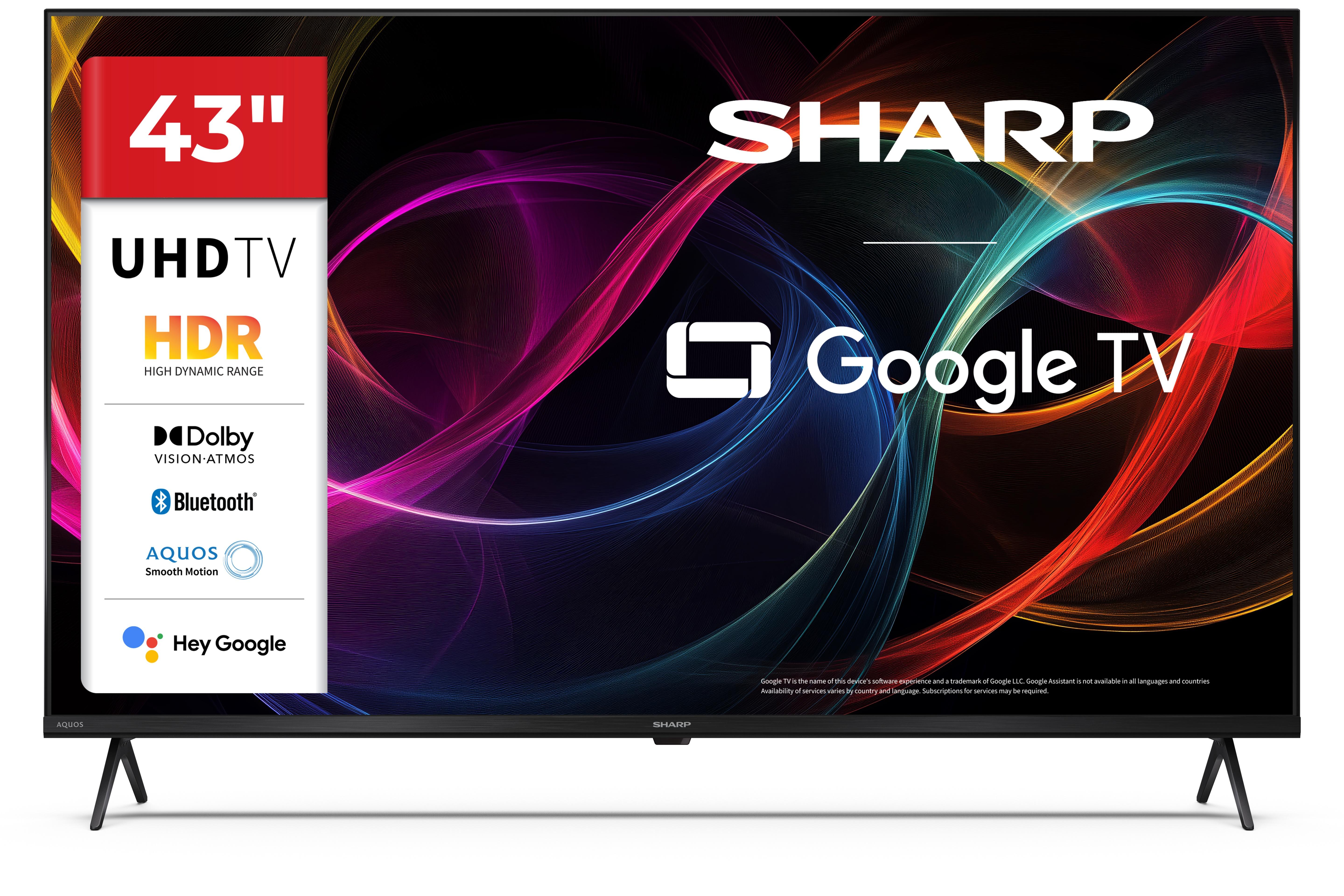 Телевизор Sharp 43HL4765E , 108 см, 3840x2160 UHD-4K , 43 inch, Android , LED  , Smart TV