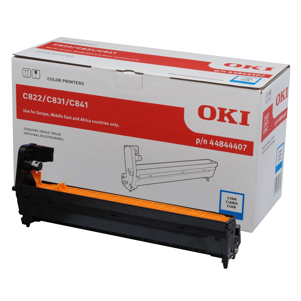C822/831/841 DRUM CYAN (44844407) 30k (OKI-C822-CEP)