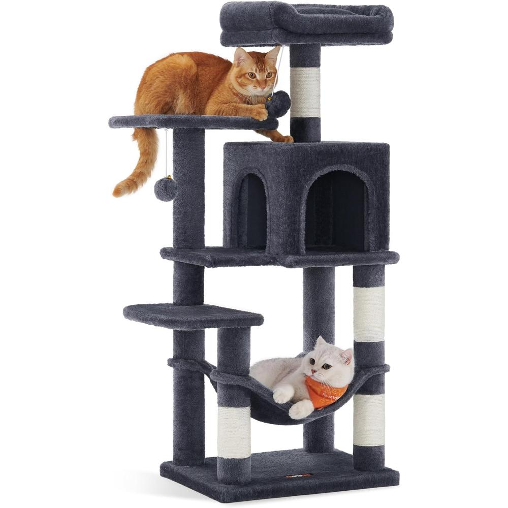 Feandrea Cat Tower Medium, Height 112 cm, up to 4 Cats, Σκούρο Γκρι (PCT261G01V1) (FEAPCT261G01V1) | JAR Computers Feandrea Cat Tower Medium, Height 112 cm, up to 4 Cats, Σκούρο Γκρι (PCT261G01V1) (FEAPCT261G01V1)