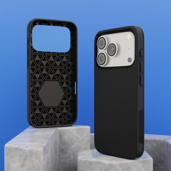 Хибриден кейс с най-висока степен на защита за iPhone 17 Pro Max - Prio Protective Hybrid Cover (черен) | JAR Computers Хибриден кейс с най-висока степен на защита за iPhone 17 Pro Max - Prio Protective Hybrid Cover (черен)