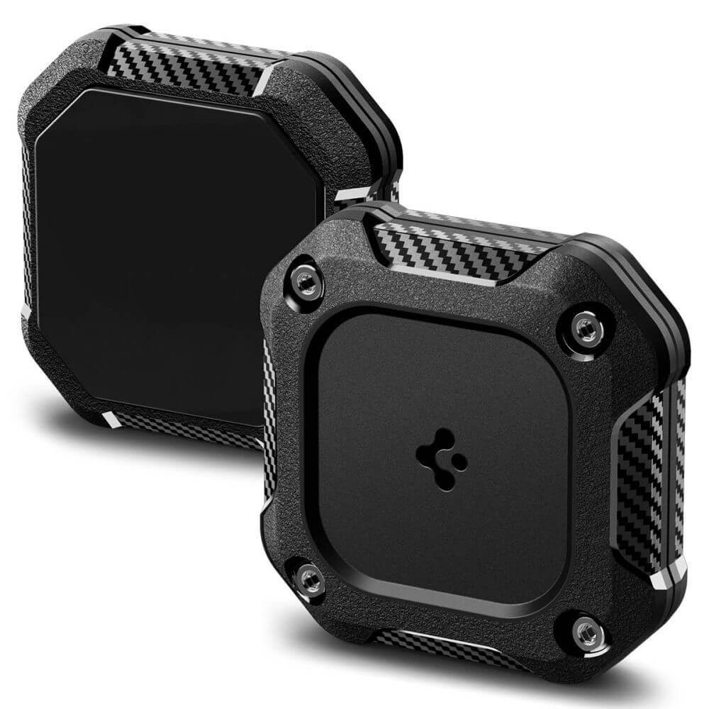 Хибриден удароустойчив и водоустойчив кейс за Apple AirTag - Spigen Tough Armor AirTag Holder (черен) | JAR Computers Хибриден удароустойчив и водоустойчив кейс за Apple AirTag - Spigen Tough Armor AirTag Holder (черен)