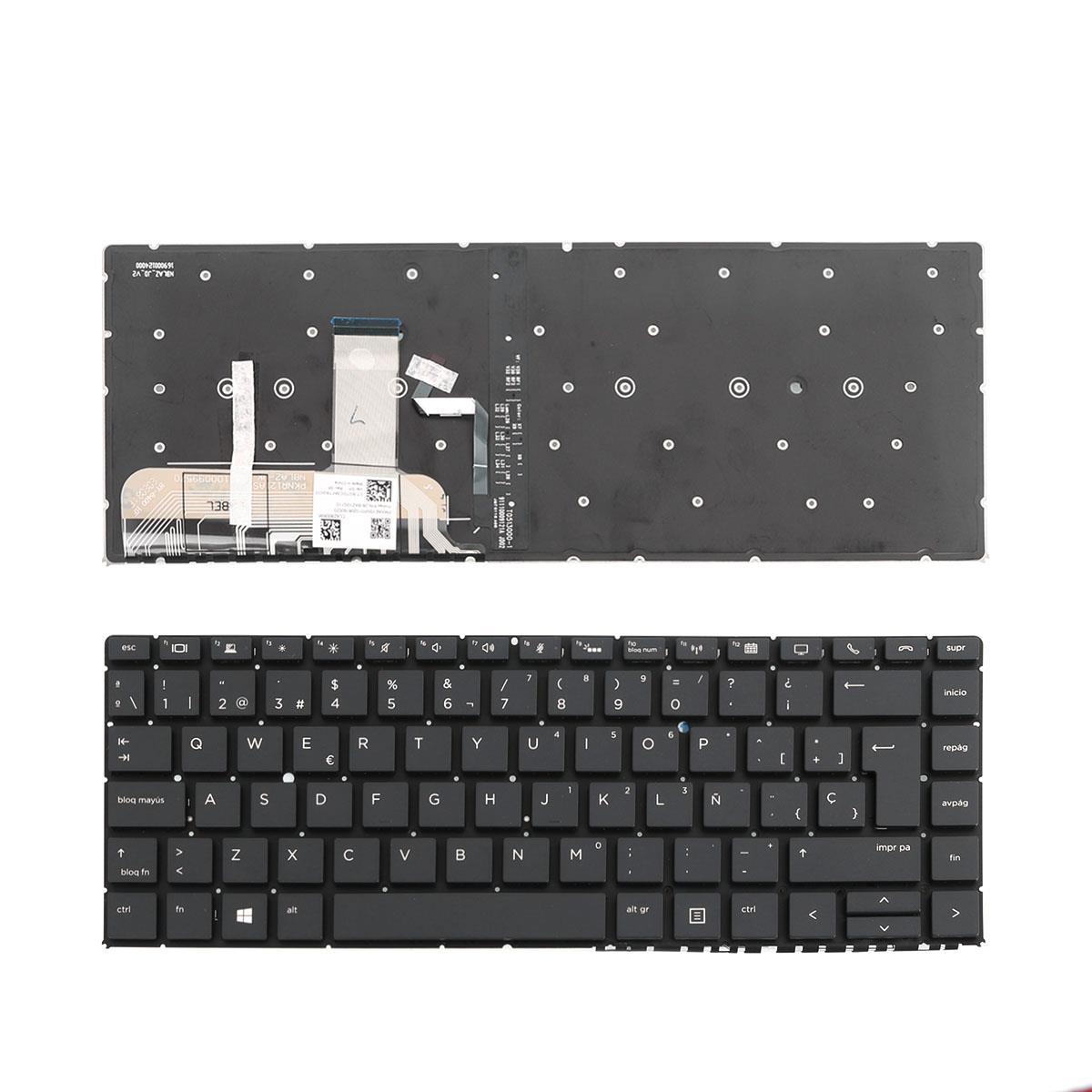 Клавиатура за лаптоп HP EliteBook 1040 G4 G5 G6 Черна Без Рамка с Голям Ентър с Подсветка | JAR Computers Клавиатура за лаптоп HP EliteBook 1040 G4 G5 G6 Черна Без Рамка с Голям Ентър с Подсветка