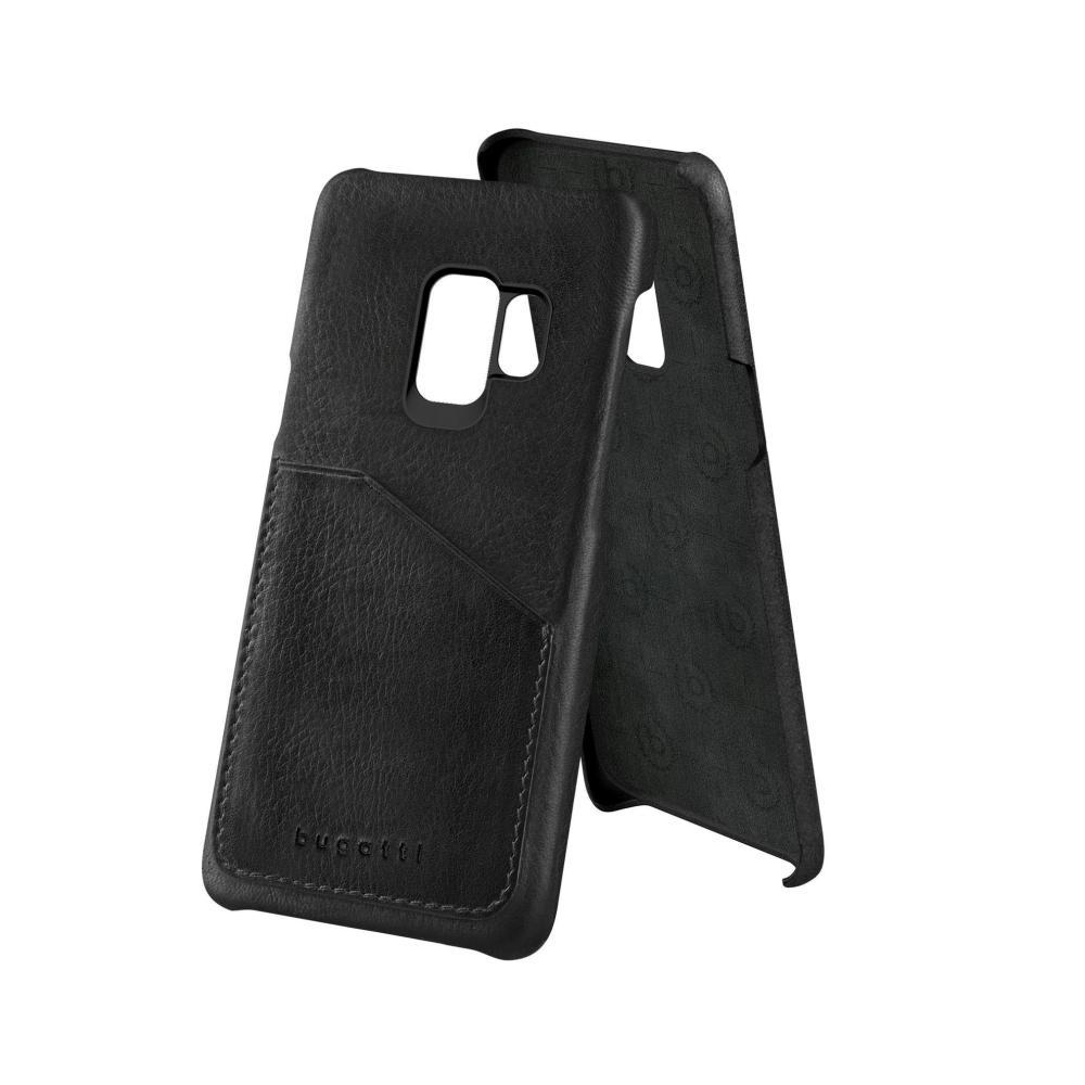 Кожен (естесвена кожа) кейс с джоб за кредитна карта за Samsung Galaxy S9 - Bugatti Londra Full Grain Case (черен) | JAR Computers Кожен (естесвена кожа) кейс с джоб за кредитна карта за Samsung Galaxy S9 - Bugatti Londra Full Grain Case (черен)