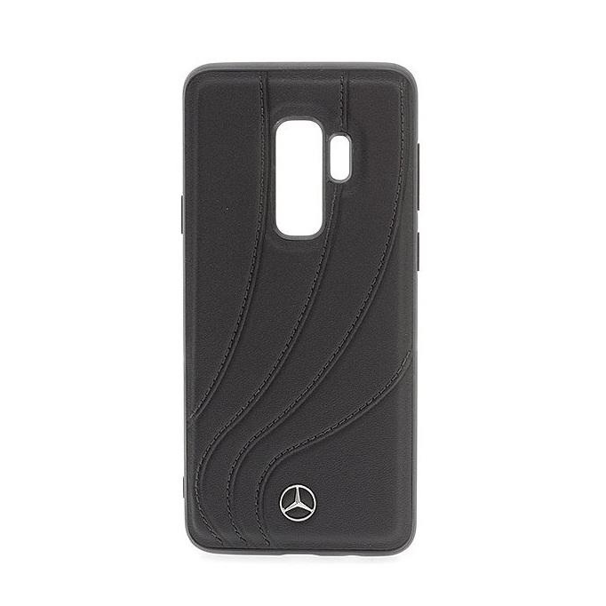 Кожен кейс (естествена кожа) за Samsung Galaxy S9 Plus - Mercedes-Benz New Organic II Hard Case (черен) | JAR Computers Кожен кейс (естествена кожа) за Samsung Galaxy S9 Plus - Mercedes-Benz New Organic II Hard Case (черен)