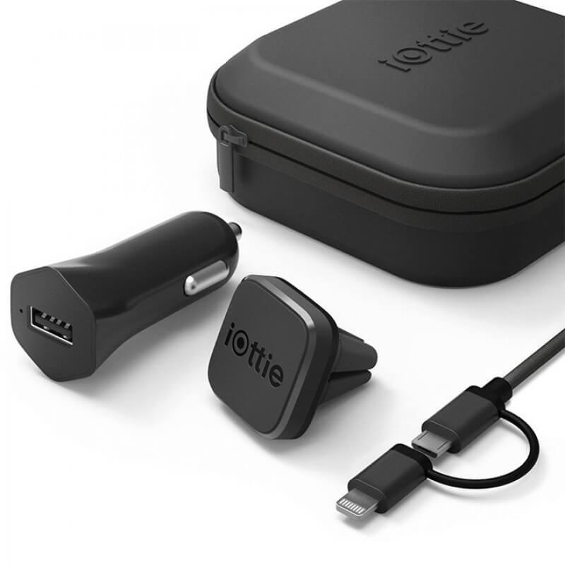 Комплект поставка за радиатора, зарядно за кола и USB Lightning кабел за Apple устройства с Lightning порт и устройства с microUSB - iOttie iTap Mini Travel Kit | JAR Computers Комплект поставка за радиатора, зарядно за кола и USB Lightning кабел за Apple устройства с Lightning порт и устройства с microUSB - iOttie iTap Mini Travel Kit