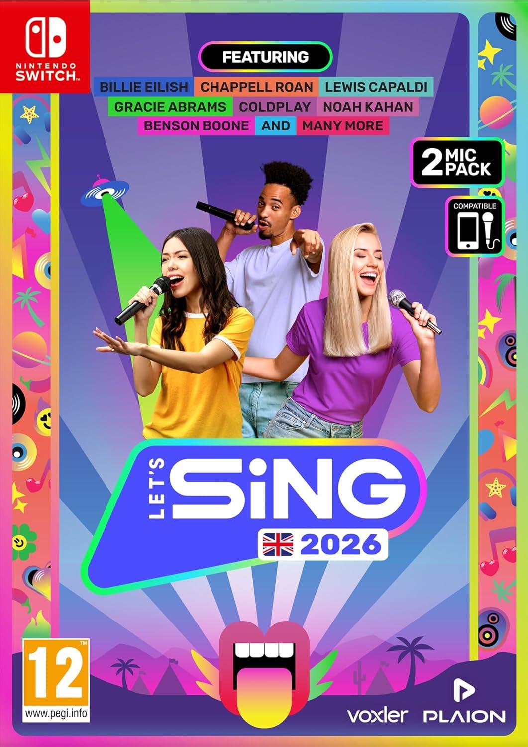 Let's Sing 2026 + 2 микрофона (Nintendo Switch)