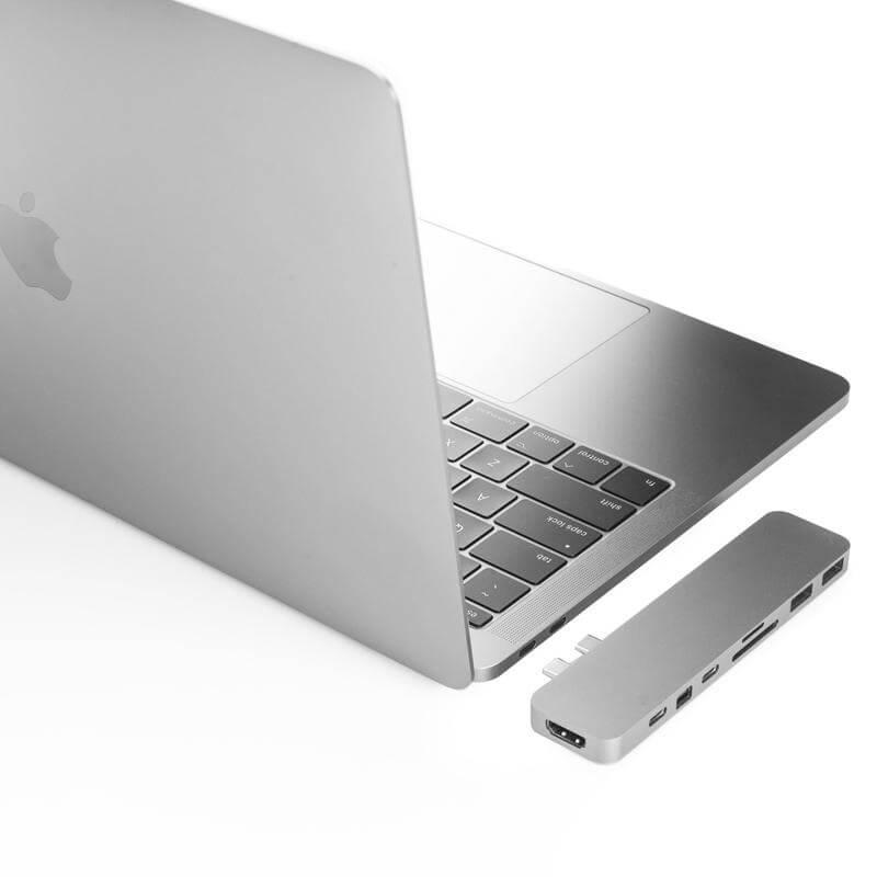 Мултифункционален хъб за свързване на допълнителна периферия за MacBook - HyperDrive Pro 8-in-2 USB-C Hub (сребрист) | JAR Computers Мултифункционален хъб за свързване на допълнителна периферия за MacBook - HyperDrive Pro 8-in-2 USB-C Hub (сребрист)