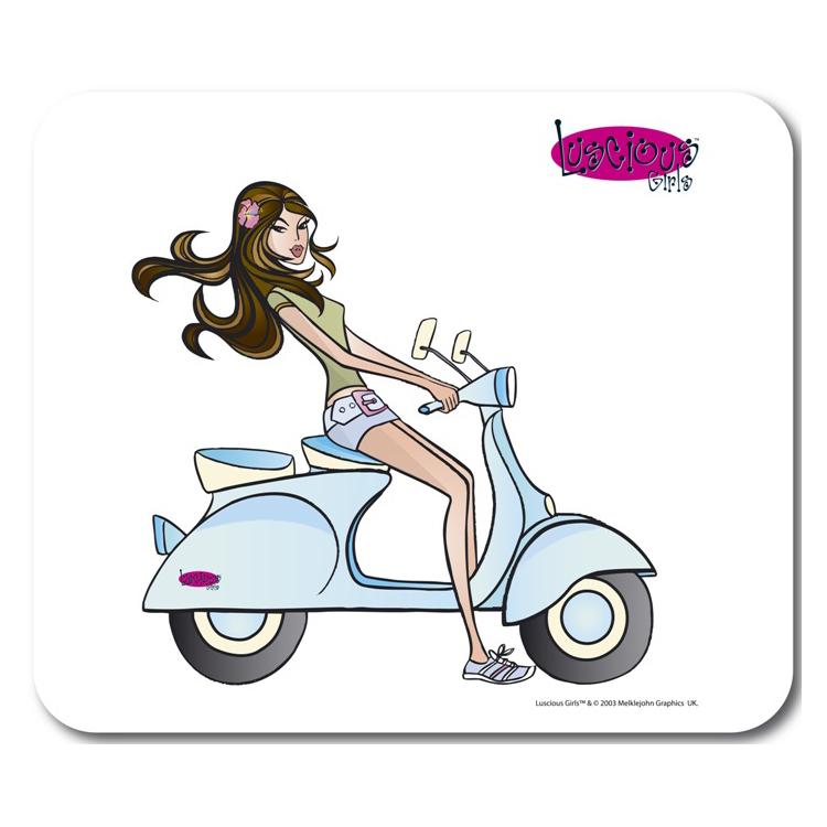 Неопренова подложка за мишка - Allsop Scooter Girl Mousepad | JAR Computers Неопренова подложка за мишка - Allsop Scooter Girl Mousepad