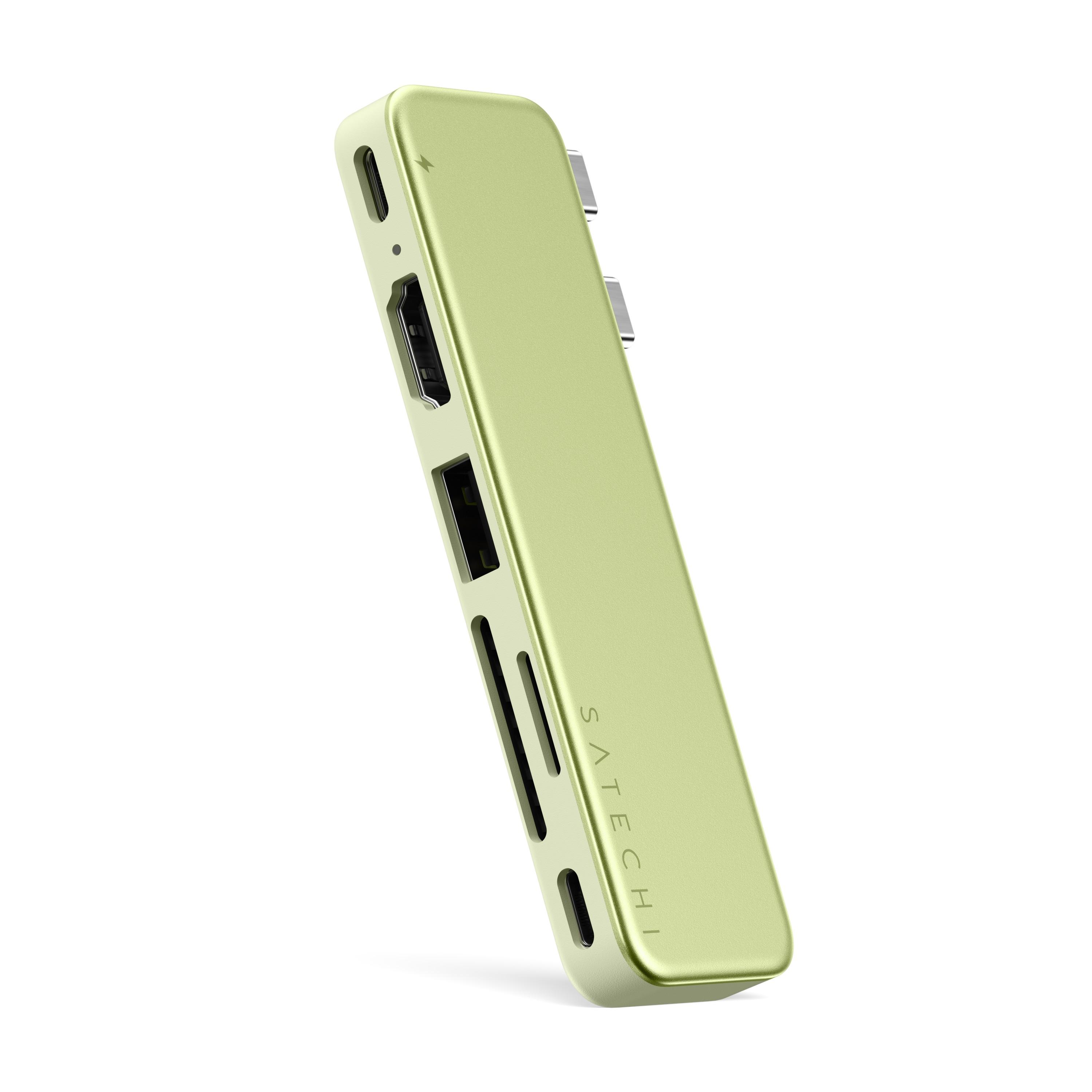 Satechi USB-C Snap Hub (1x HDMI 4K 60Hz, 1x USB-C up to 5 Gbps, 1x USB-A 3.0 up to 5 Gbps, 1xUSB-C PD, 1x microSD/ 1x SD card reader) - Citrus | JAR Computers Satechi USB-C Snap Hub (1x HDMI 4K 60Hz, 1x USB-C up to 5 Gbps, 1x USB-A 3.0 up to 5 Gbps, 1xUSB-C PD, 1x microSD/ 1x SD card reader) - Citrus