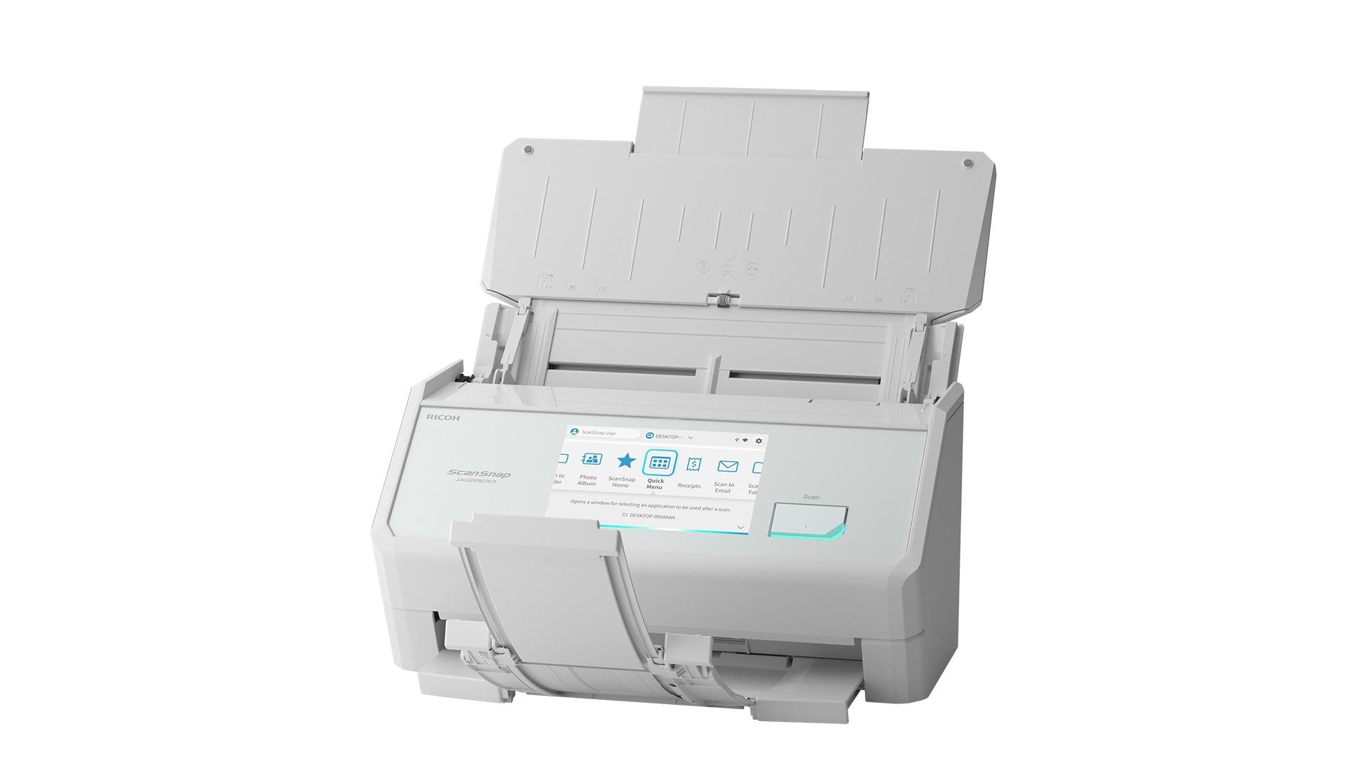 Скенер Ricoh ScanSnap iX2500,A4, USB 3.2,Wi-Fi, Duplex ADF, 45ppm/90 ipm, 5" тъч дисплей;бял | JAR Computers Скенер Ricoh ScanSnap iX2500,A4, USB 3.2,Wi-Fi, Duplex ADF, 45ppm/90 ipm, 5" тъч дисплей;бял