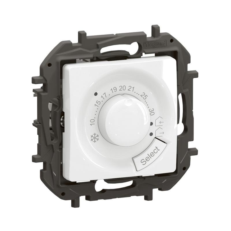 Термостат 10-30°C max. 8A 230VA Бял - Legrand Niloe New NP670WH | JAR Computers Термостат 10-30°C max. 8A 230VA Бял - Legrand Niloe New NP670WH