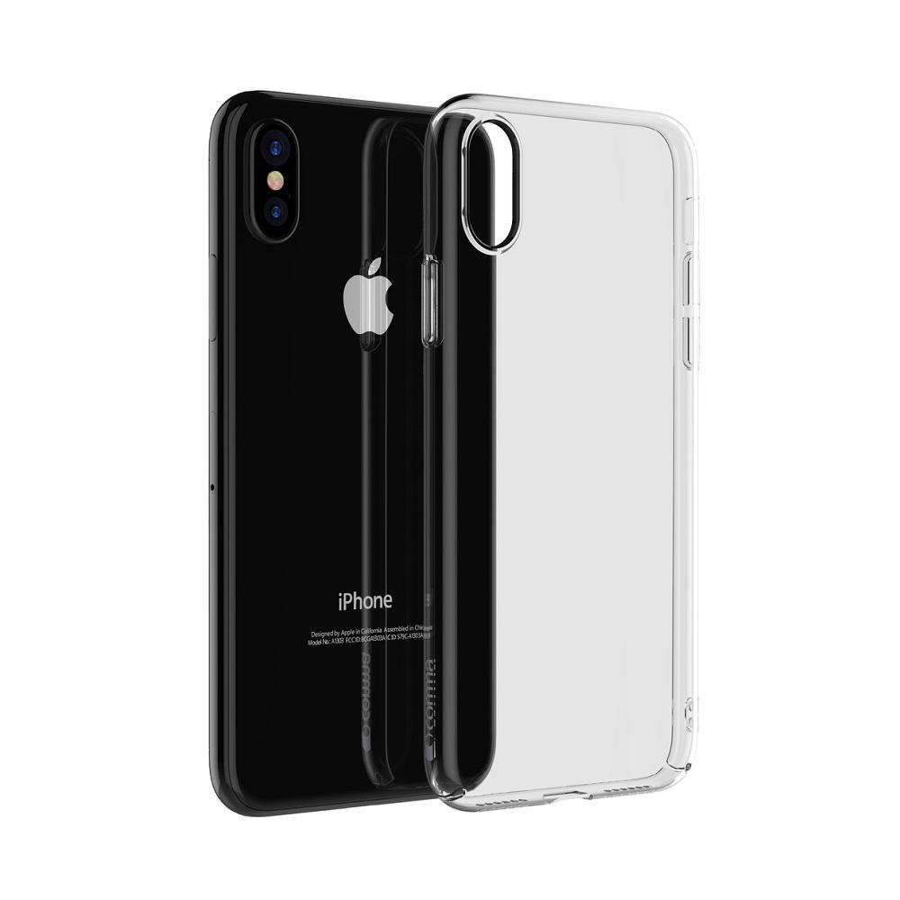 Тънък поликарбонатов кейс за iPhone XS, iPhone X - Comma Hard Jacket 360 Case (прозрачен) | JAR Computers Тънък поликарбонатов кейс за iPhone XS, iPhone X - Comma Hard Jacket 360 Case (прозрачен)