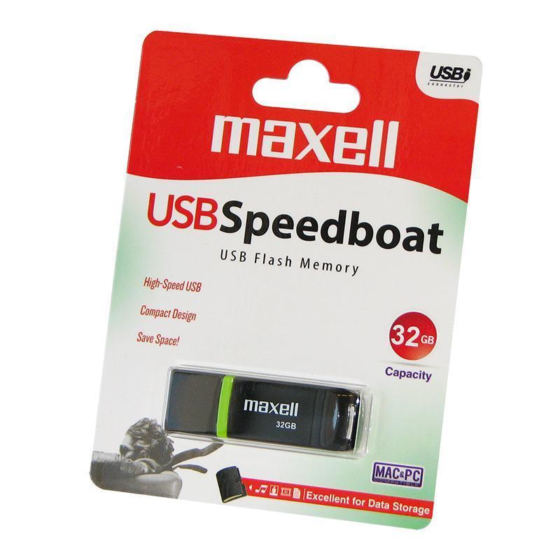 USB памет MAXELL Speedboat, 32GB USB 3.1 черна