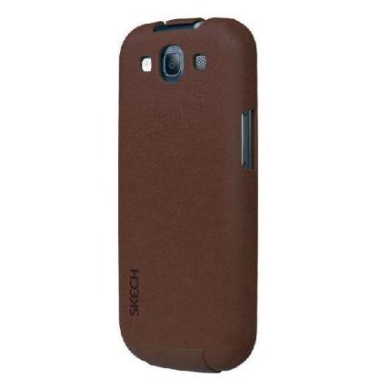 Вертикален кожен калъф за Samsung Galaxy S3 i9300, S3 Neo - Skech Custom Jacket FlipStyle (тъмнокафяв) | JAR Computers Вертикален кожен калъф за Samsung Galaxy S3 i9300, S3 Neo - Skech Custom Jacket FlipStyle (тъмнокафяв)