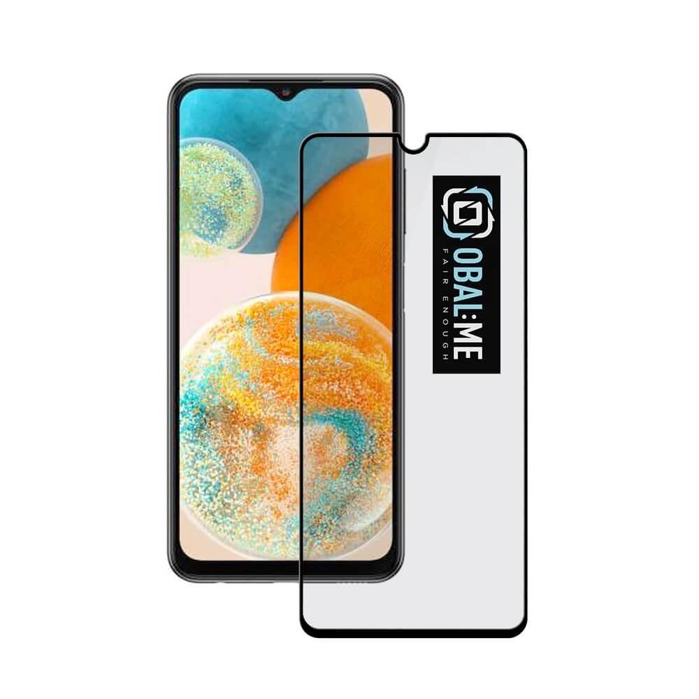 Oбхващащо и ръбовете стъклено защитно покритие за дисплея на Samsung Galaxy A23 5G - OBALME Tempered Glass Screen Protector 5D (черен-прозрачен) | JAR Computers Oбхващащо и ръбовете стъклено защитно покритие за дисплея на Samsung Galaxy A23 5G - OBALME Tempered Glass Screen Protector 5D (черен-прозрачен)