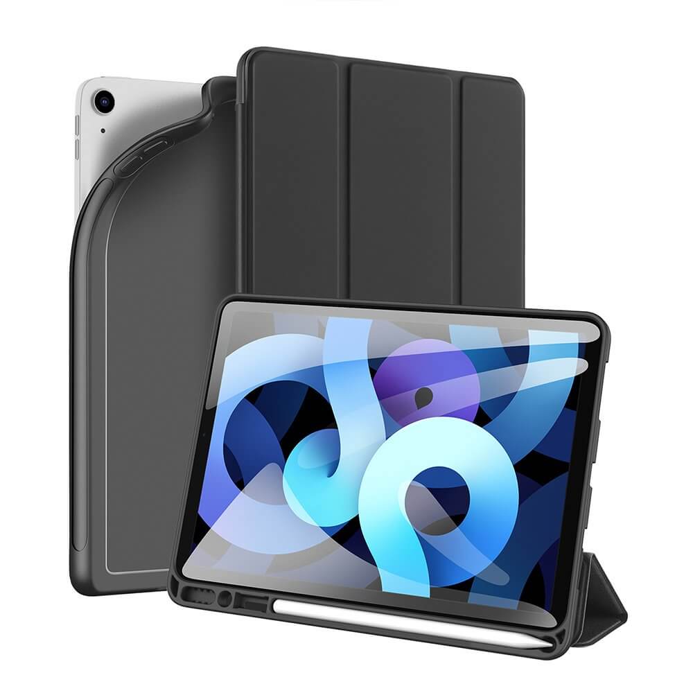 DUX DUCIS Osom TPU Gel Tablet Cover - термополиуретанов (TPU) кейс и поставка за iPad Air 5 (2022), iPad Air 4 (2020) (черен)