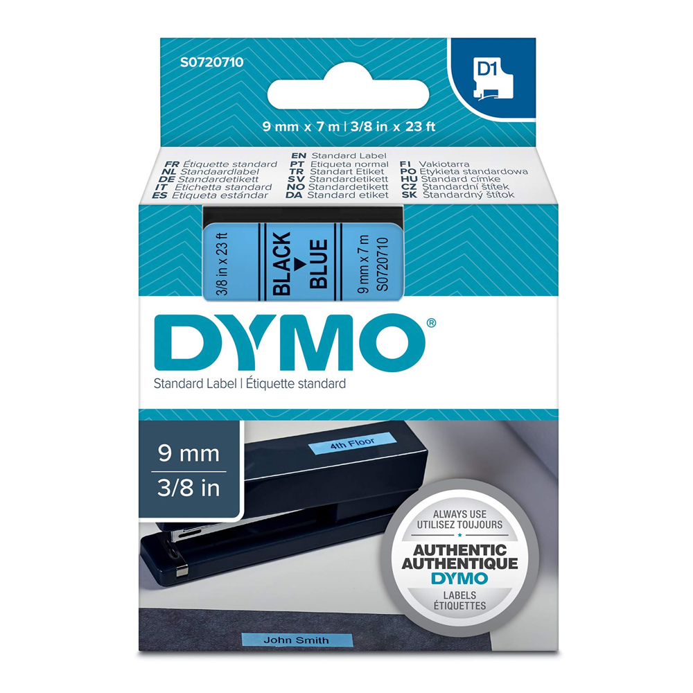DYMO 40916 TAPE BLUE/BLACK