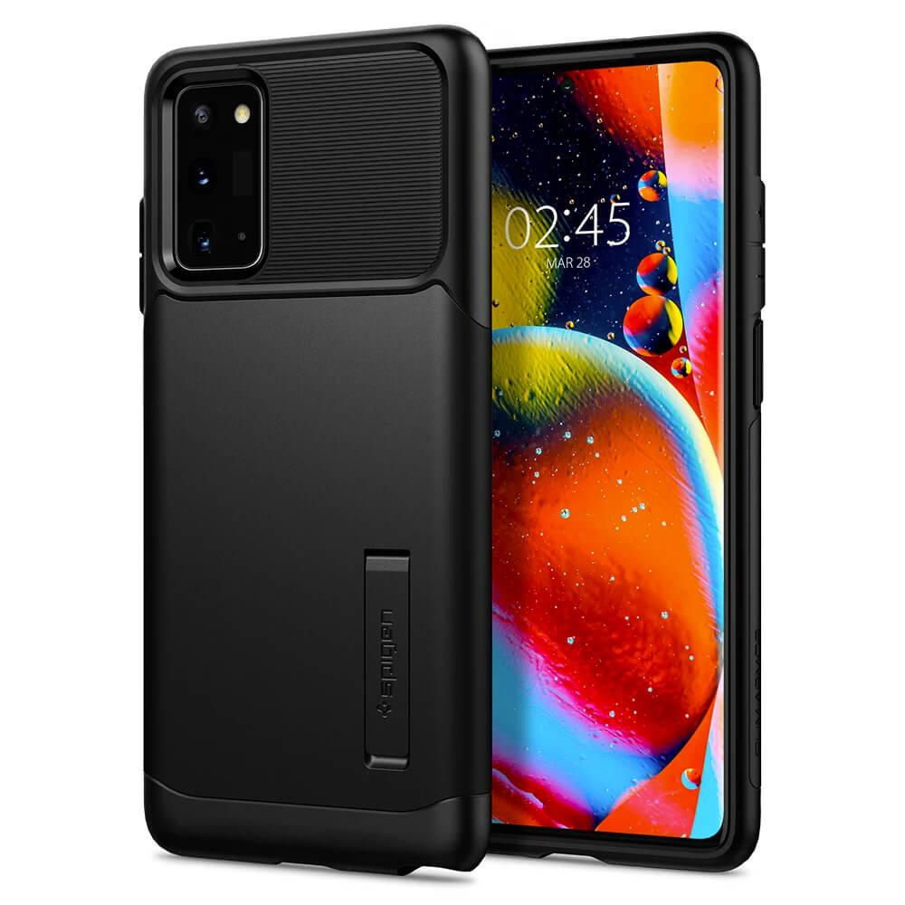 Хибриден кейс с най-висока степен на защита за Samsung Galaxy Note 20 - Spigen Slim Armor Case (черен) | JAR Computers Хибриден кейс с най-висока степен на защита за Samsung Galaxy Note 20 - Spigen Slim Armor Case (черен)