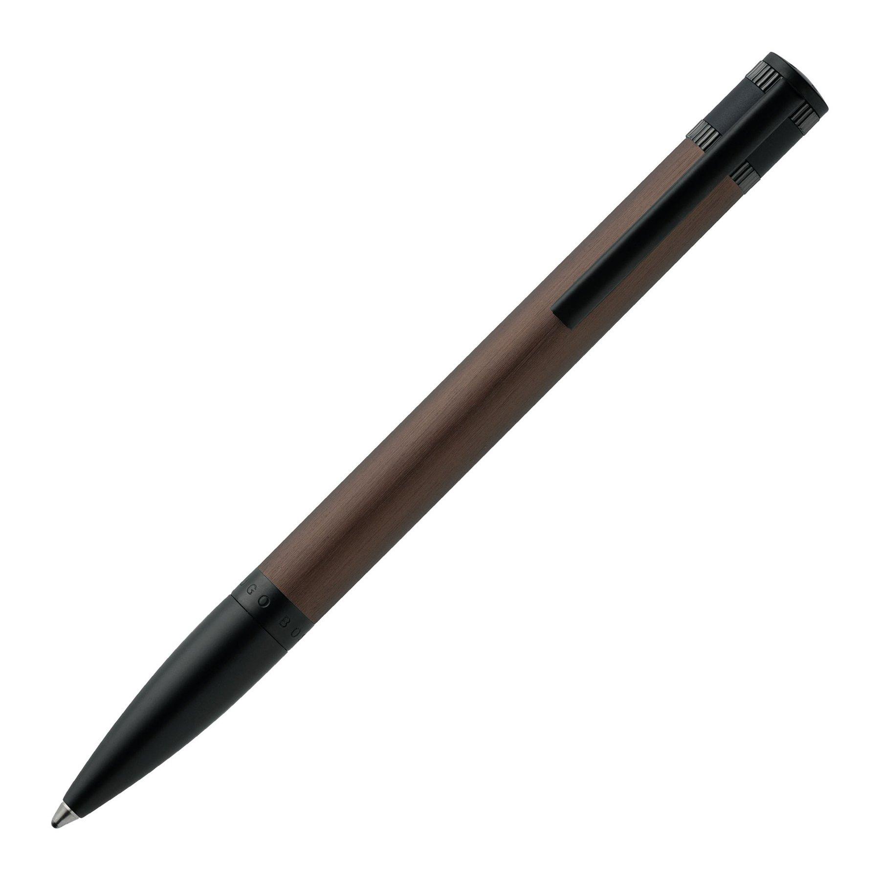 Hugo Boss Химикалка Explore Brushed, в кутия, цвят каки | JAR Computers Hugo Boss Химикалка Explore Brushed, в кутия, цвят каки