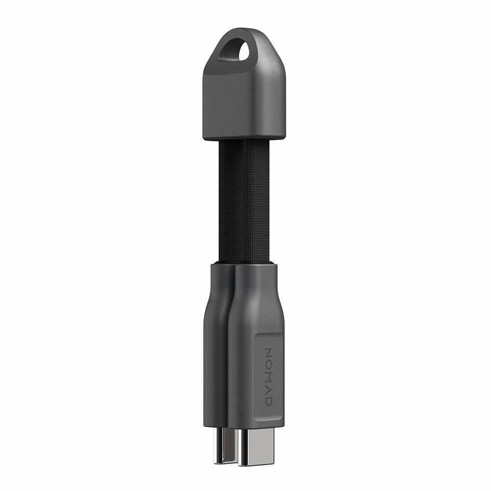 Кабел за бързо зареждане за устройства с USB-C порт (12 см) (черен) - Nomad ChargeKey USB-C to USB-C 240W Charging Cable | JAR Computers Кабел за бързо зареждане за устройства с USB-C порт (12 см) (черен) - Nomad ChargeKey USB-C to USB-C 240W Charging Cable