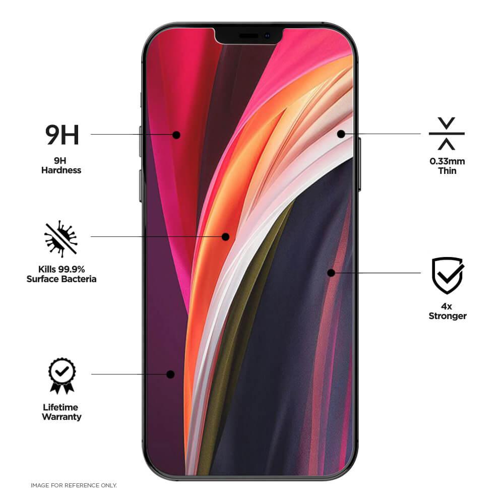 Калено стъклено защитно покритие за дисплея на iPhone 12 mini - Eiger Mountain Glass Ultra Tempered Glass Screen Protector (прозрачен) | JAR Computers Калено стъклено защитно покритие за дисплея на iPhone 12 mini - Eiger Mountain Glass Ultra Tempered Glass Screen Protector (прозрачен)