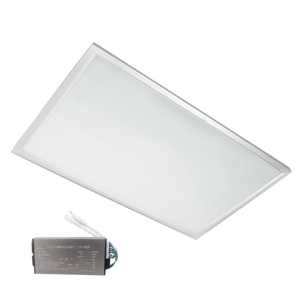 LED ПАНЕЛ 36W 4000-4300K 595X295mm БЯЛА РАМКА IP54+АВАРИЕН БЛОК