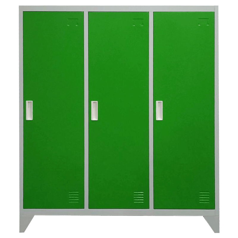 Метален шкаф CR-1603 KZ - сив - зелен