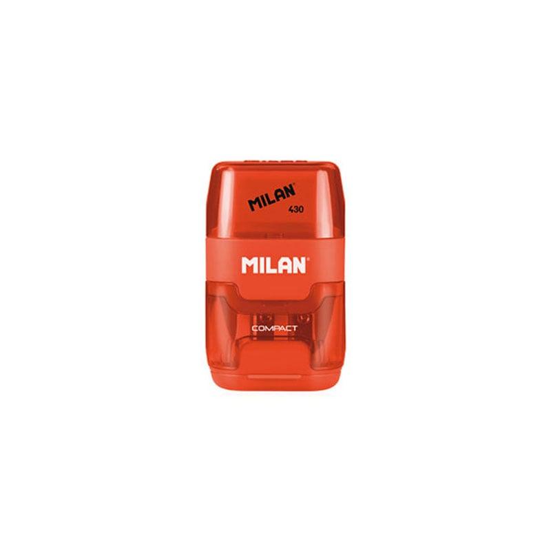Milan Острилка Compact, двойна, с гума, цвят асорти | JAR Computers Milan Острилка Compact, двойна, с гума, цвят асорти