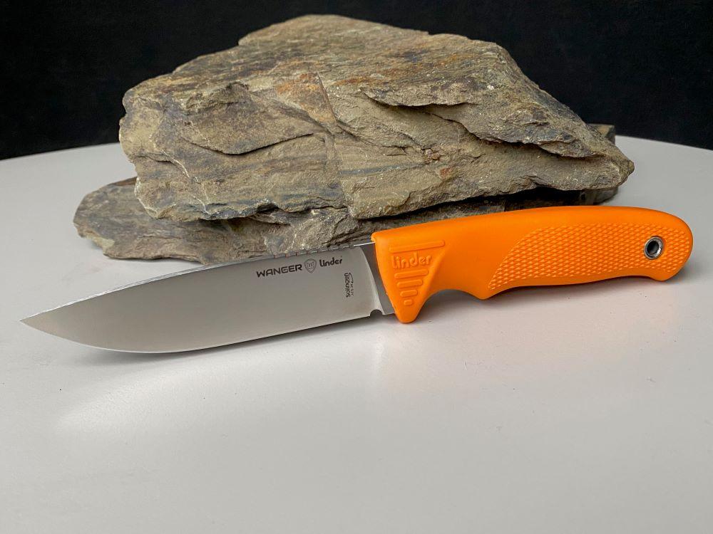 Нож с фиксирано острие Linder Drugar Super Edge 6 - оранжева дръжка | JAR Computers Нож с фиксирано острие Linder Drugar Super Edge 6 - оранжева дръжка