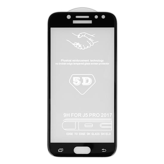 Обхващащо и ръбовете стъклено защитно покритие за дисплея на Samsung Galaxy J5 (2017) - Premium Full Glue 5D Tempered Glass (черен) | JAR Computers Обхващащо и ръбовете стъклено защитно покритие за дисплея на Samsung Galaxy J5 (2017) - Premium Full Glue 5D Tempered Glass (черен)
