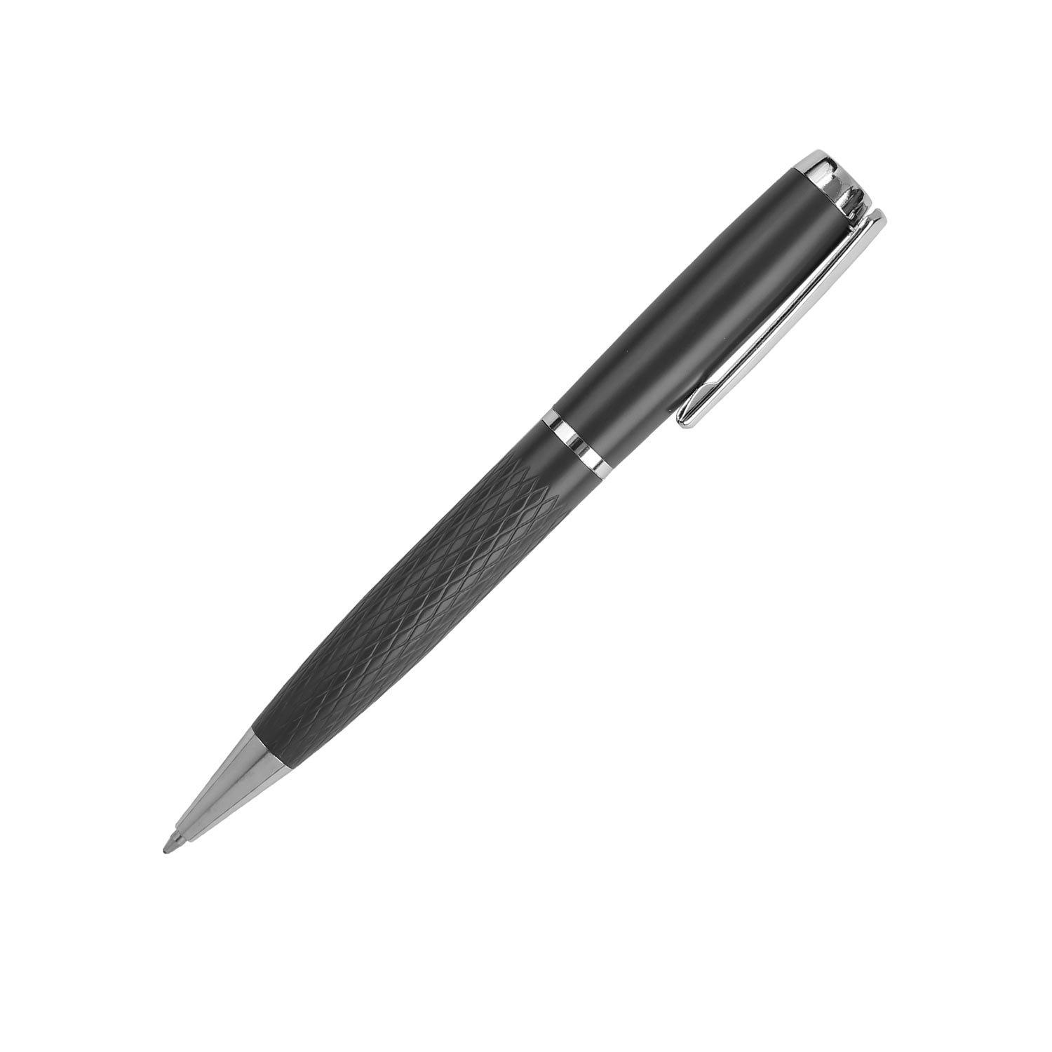 Office 1 Химикалка Grip, метална, черна