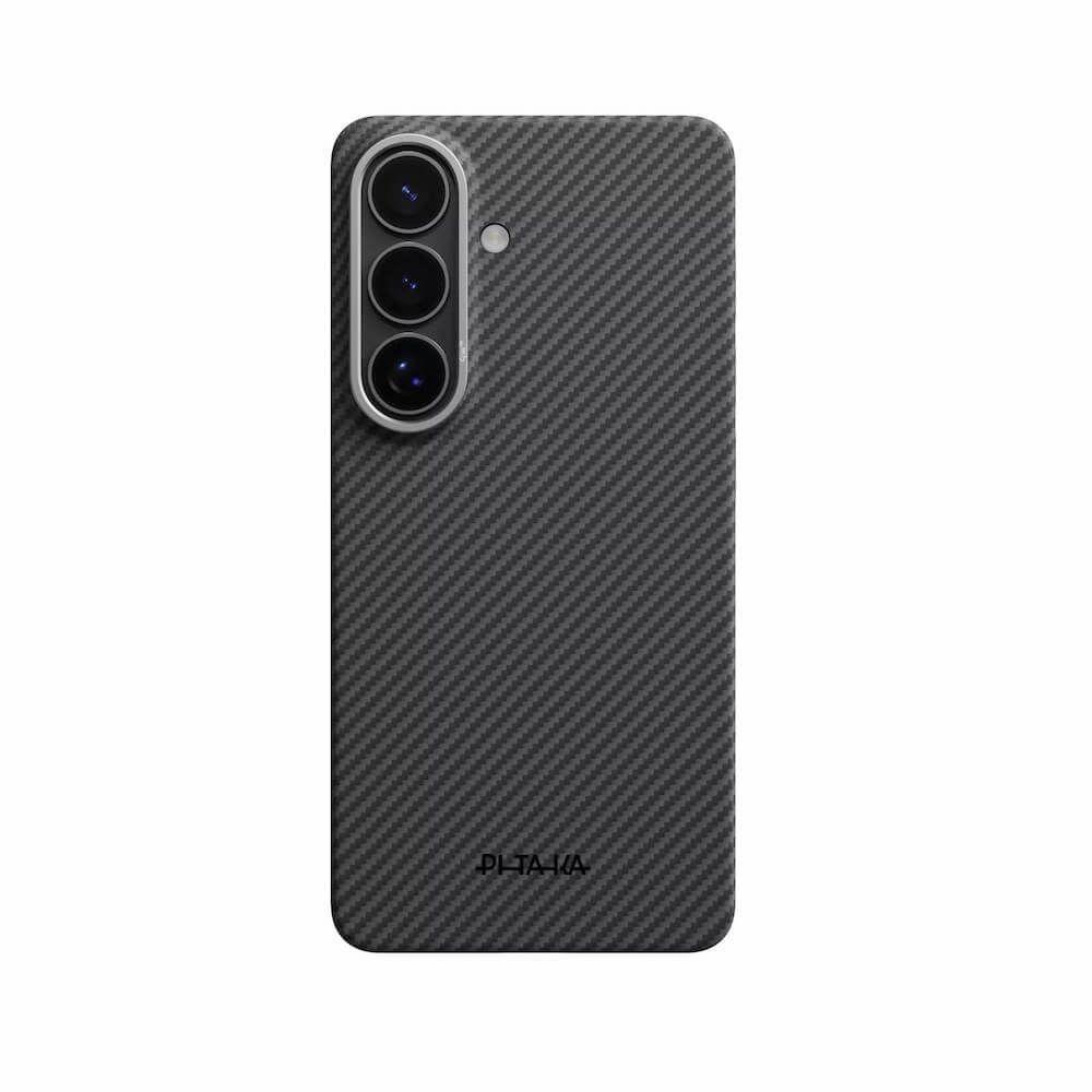 PITAKA Калъф Samsung S26, Aramid Edge MagSafe, черно/сиво - KS2601 | JAR Computers PITAKA Калъф Samsung S26, Aramid Edge MagSafe, черно/сиво - KS2601