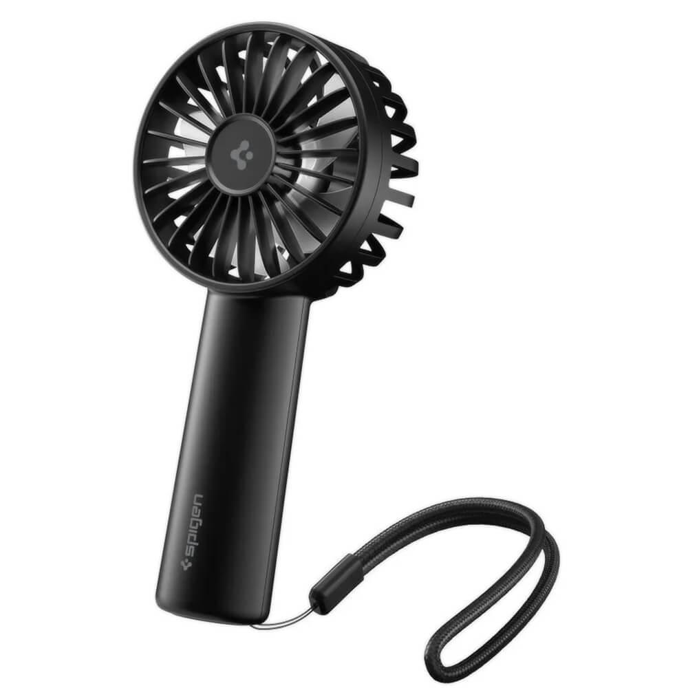 Преносим мини вентилатор с презареждаема батерия - Spigen Thre-Speed Adjustable Mini Handheld Fan (черен) | JAR Computers Преносим мини вентилатор с презареждаема батерия - Spigen Thre-Speed Adjustable Mini Handheld Fan (черен)