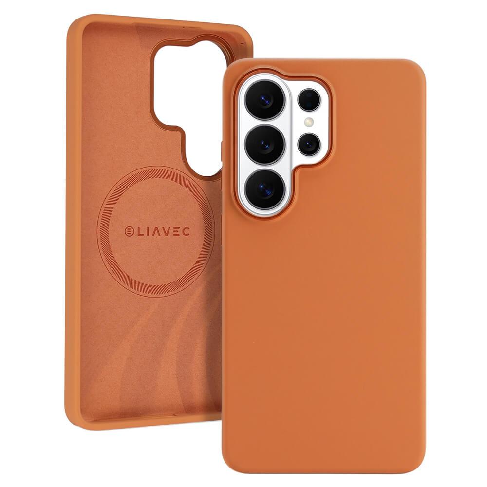 Силиконов (TPU) калъф с MagSafe за Samsung Galaxy S26 Ultra - Liavec Silk Shield Case with Metal Camera Frame (оранжев) | JAR Computers Силиконов (TPU) калъф с MagSafe за Samsung Galaxy S26 Ultra - Liavec Silk Shield Case with Metal Camera Frame (оранжев)