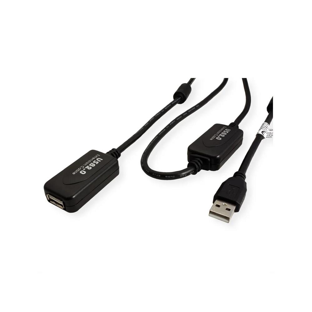 VALUE S3116-5 :: USB 2.0 удължителен кабел с повторител, Type A/M - Type A/F, черен, 15.0 м | JAR Computers VALUE S3116-5 :: USB 2.0 удължителен кабел с повторител, Type A/M - Type A/F, черен, 15.0 м