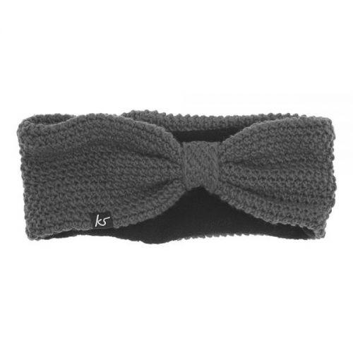 Вълнена лента за глава с вградени слушалки за iPhone и мобилни устройства - KitSound Bow Headband (сив) | JAR Computers Вълнена лента за глава с вградени слушалки за iPhone и мобилни устройства - KitSound Bow Headband (сив)