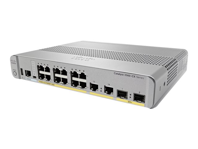 CISCO Catalyst 3560-CX 12 Port PoE 10G Uplinks IP Base