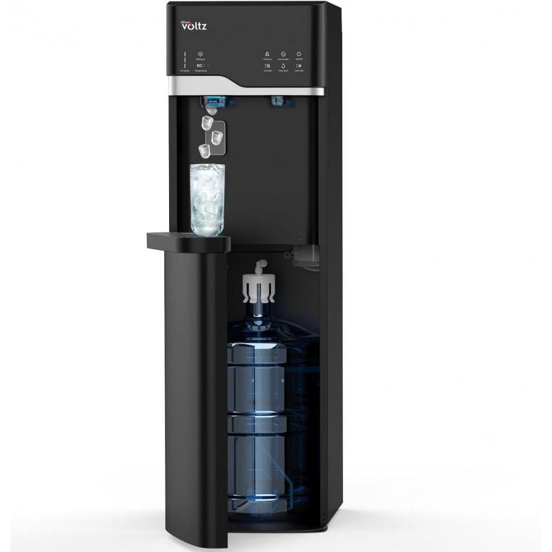 Диспенсър с ледогенератор Oliver Voltz OV51449G, 120-420W, 10°-90°C, Долно зареждане, Компресорно охлаждане, Черен