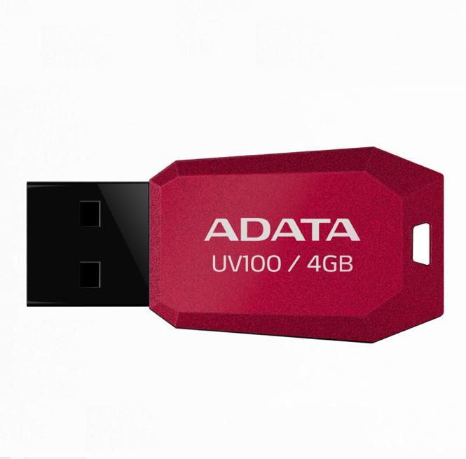 Флаш памет за преносими компютри 4GB - Adata 4GB DashDrive™ UV100 Slim Bevelled USB Flash Drive (червен) | JAR Computers Флаш памет за преносими компютри 4GB - Adata 4GB DashDrive™ UV100 Slim Bevelled USB Flash Drive (червен)