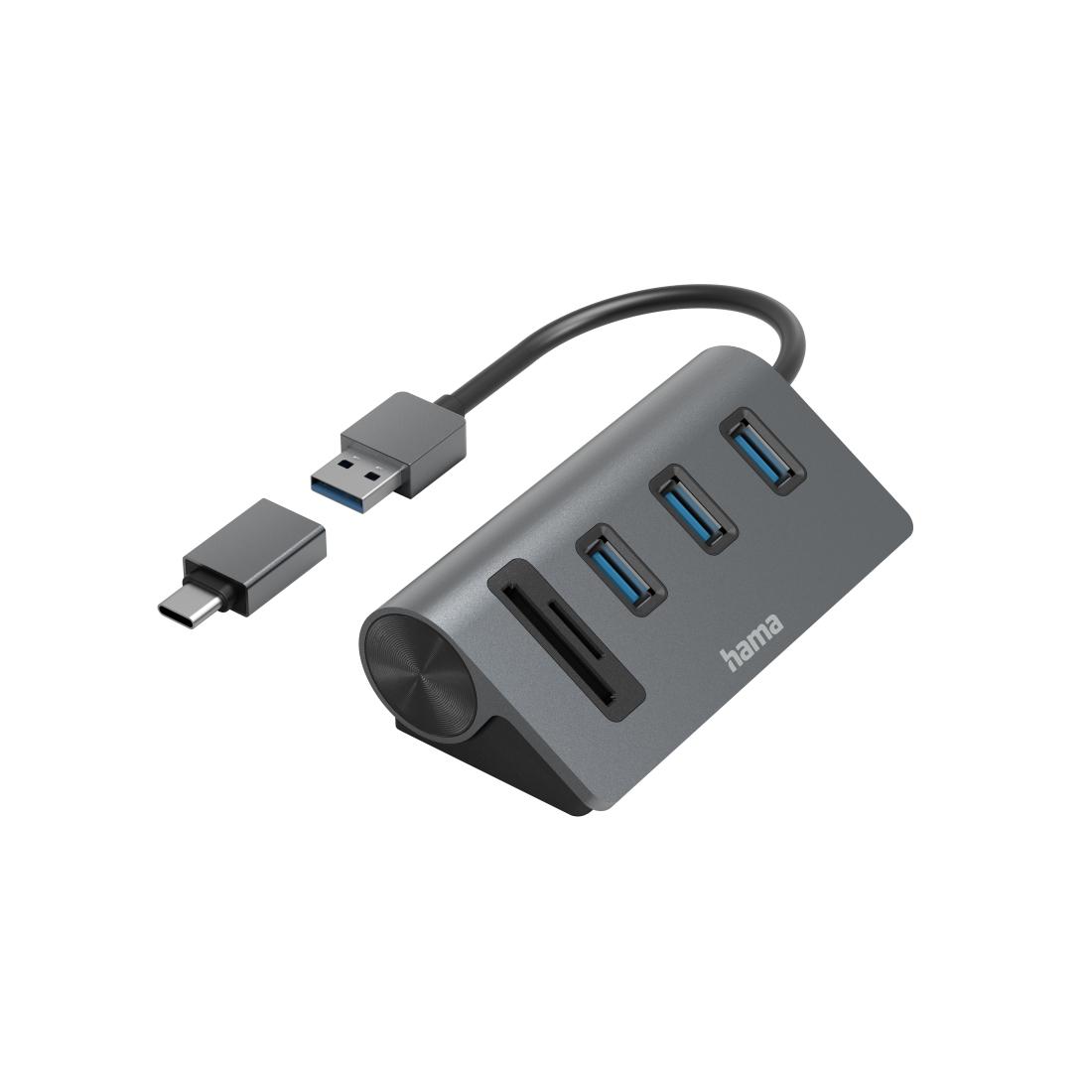 Hama 00200140 докинг станция USB 3.2 Gen 1 (3.1 Gen 1) Type-A Антрацит, Черен | JAR Computers Hama 00200140 докинг станция USB 3.2 Gen 1 (3.1 Gen 1) Type-A Антрацит, Черен