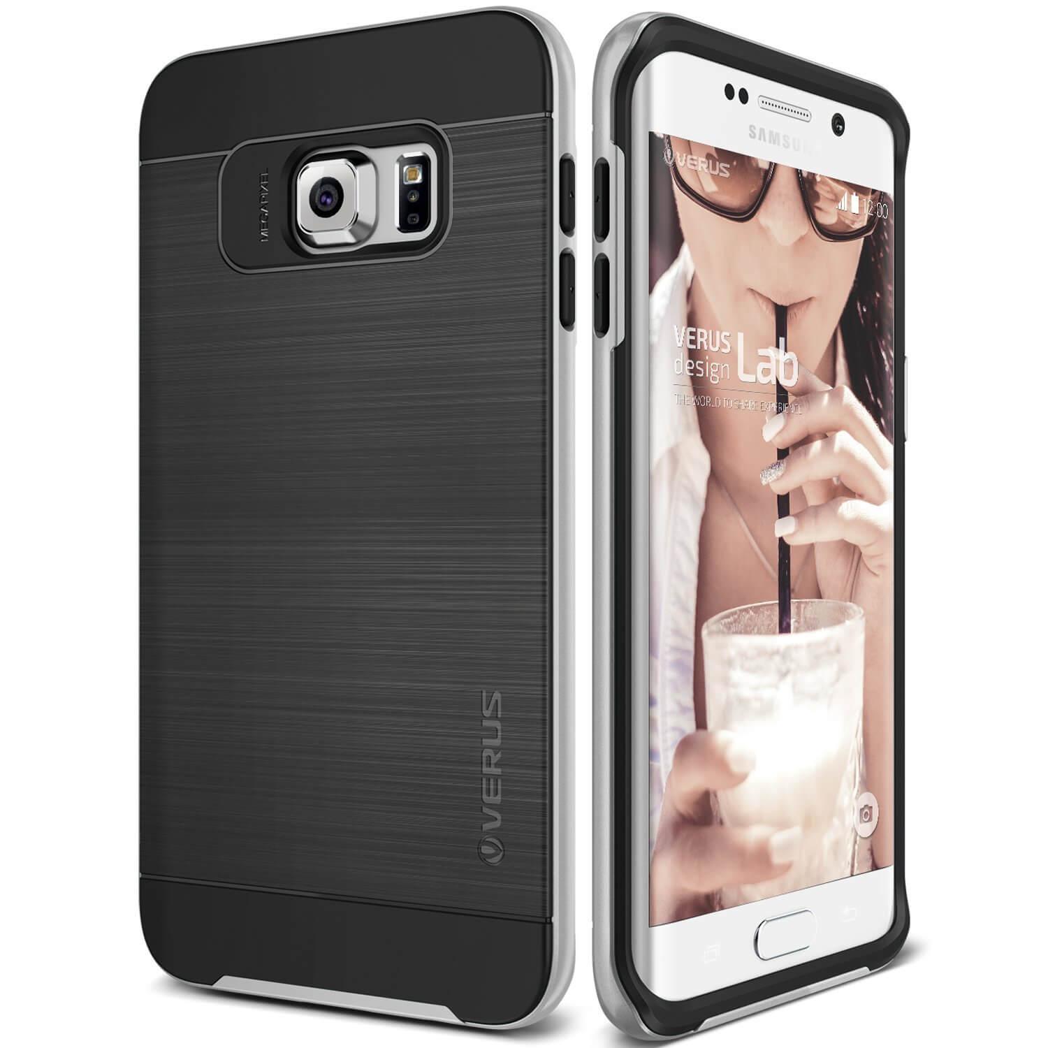 Хибриден удароустойчив кейс за Samsung Galaxy S6 Edge Plus - Verus High Pro Shield Case (сребрист) | JAR Computers Хибриден удароустойчив кейс за Samsung Galaxy S6 Edge Plus - Verus High Pro Shield Case (сребрист)